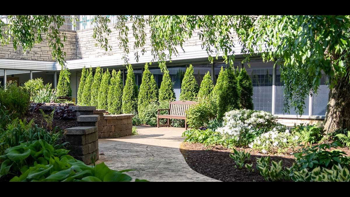 WVU Health Sciences Center Imelda Stevenson Memorial Garden