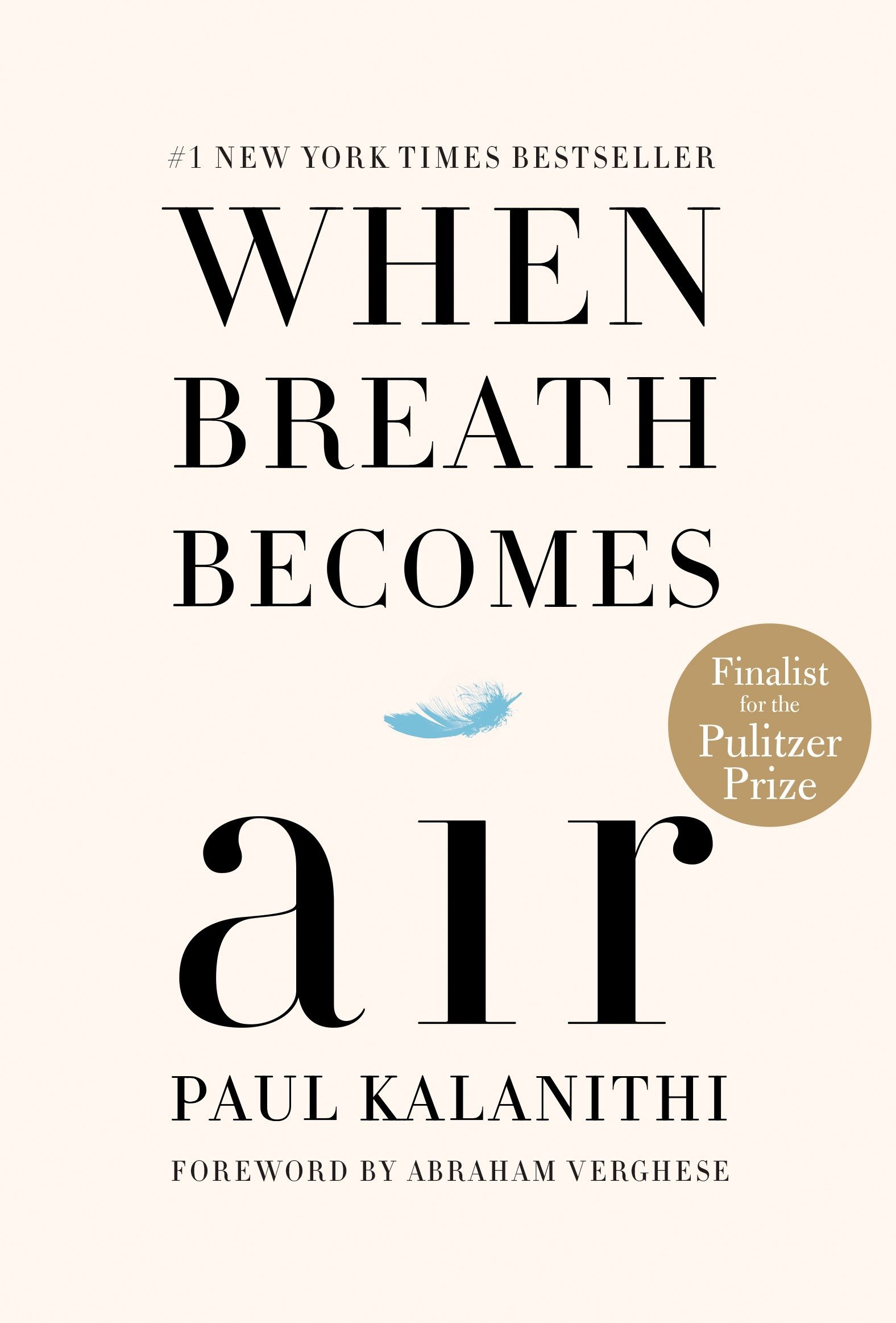 The book cover for When Breath Becomes Air.
